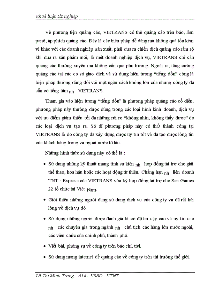 image for page Giao nhận hàng hóa quốc tế bằng đường biển tại Công ty giao nhận kho vận ngoại thương VIETRANS