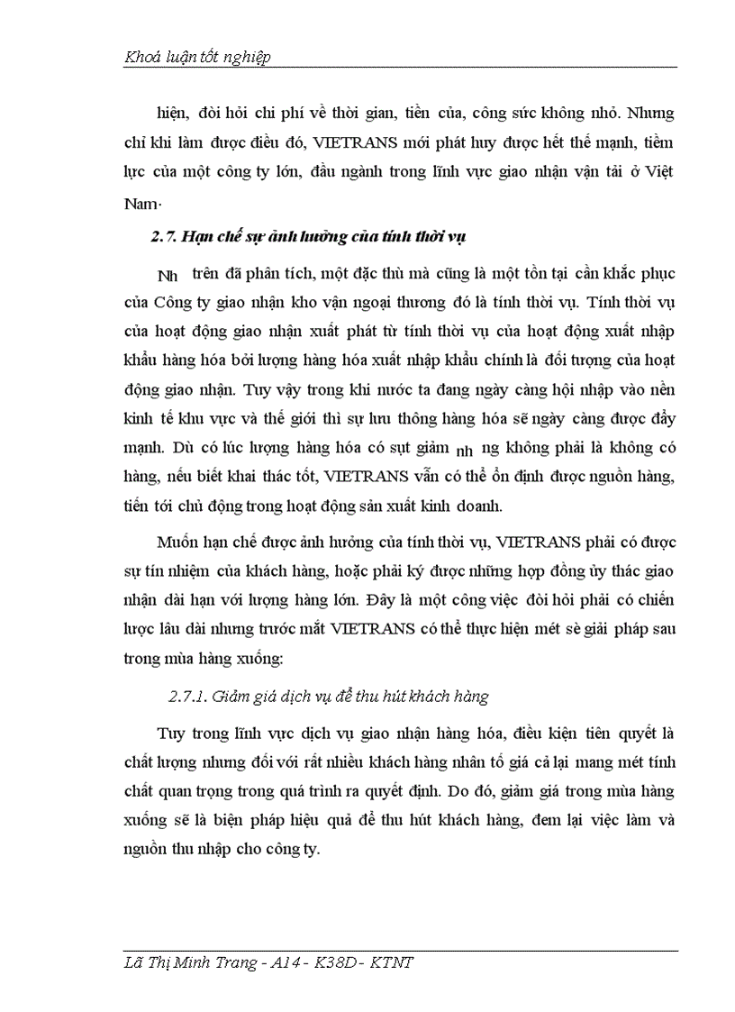 image for page Giao nhận hàng hóa quốc tế bằng đường biển tại Công ty giao nhận kho vận ngoại thương VIETRANS