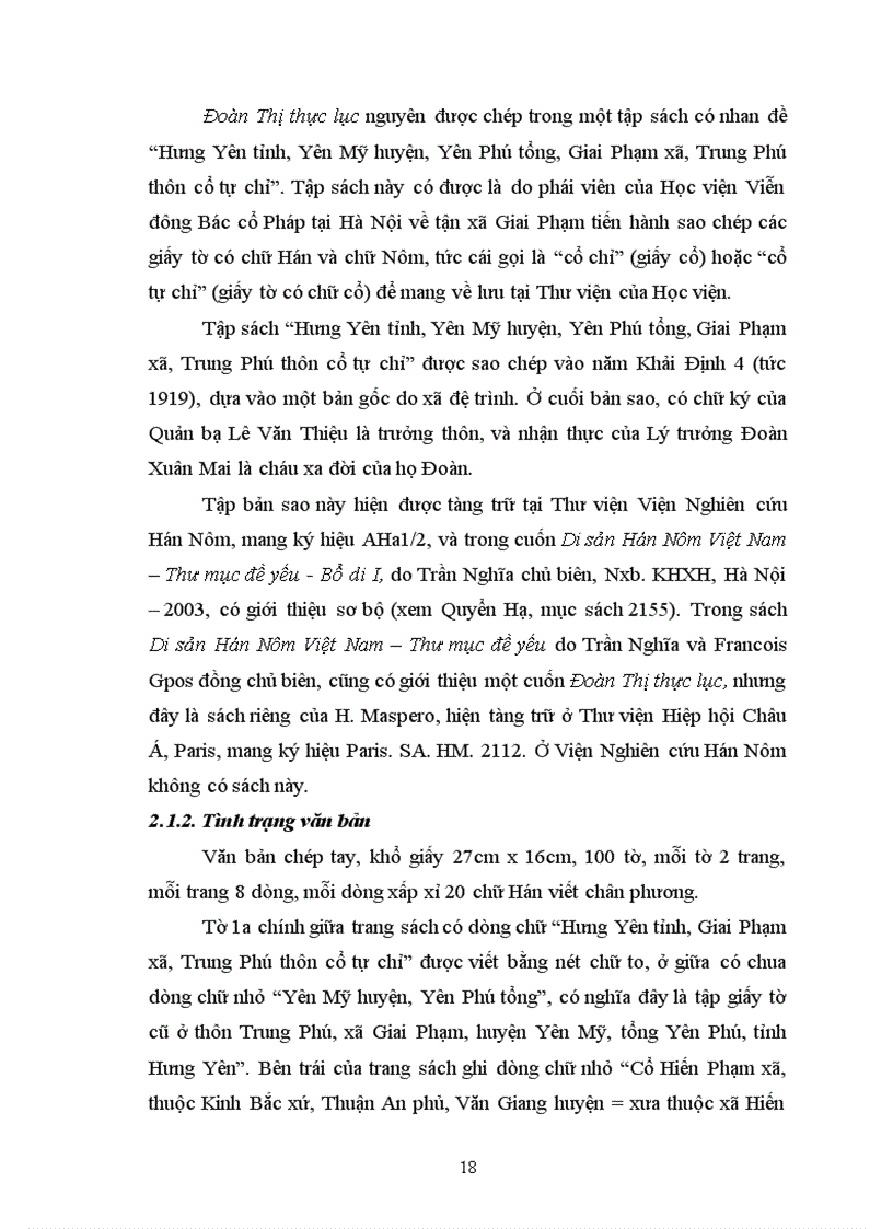 image for page Nghiên cứu Đoàn Thị Điểm qua Đoàn Thị thực lục