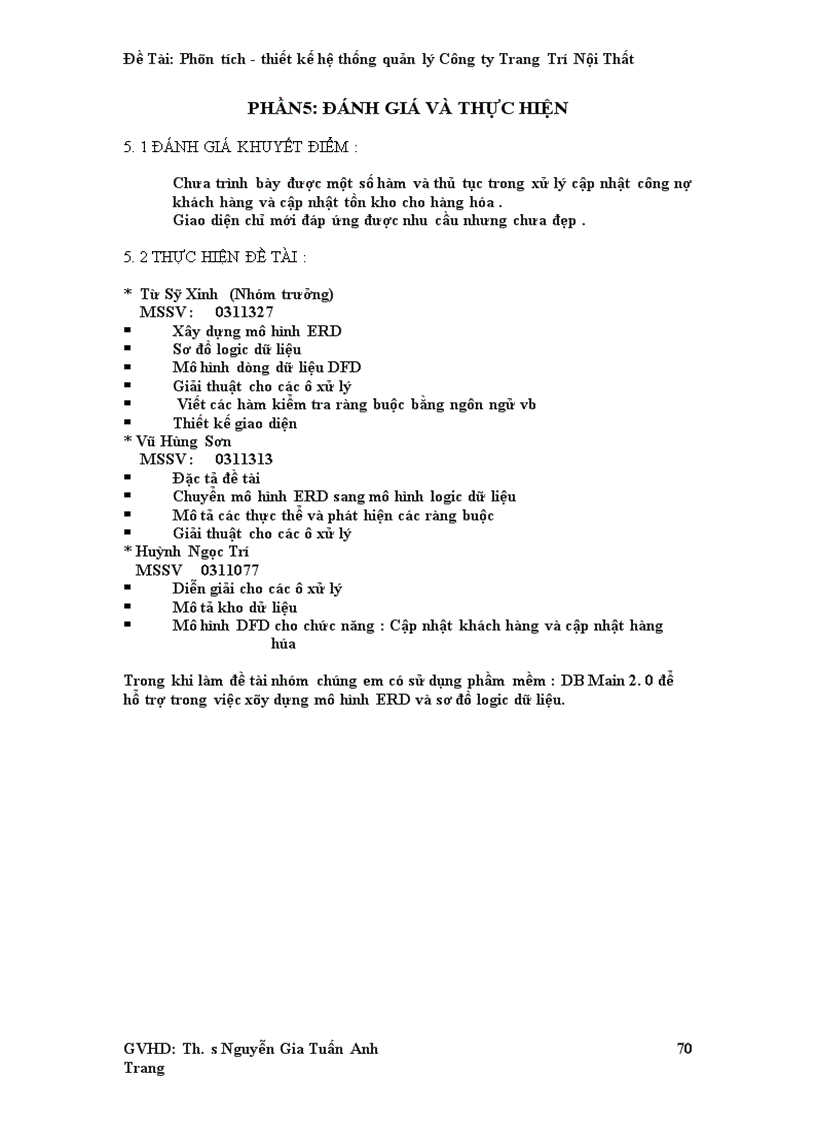 image for page Phân tích thiết kế hệ thống quản lý Công ty Trang Trí Nội Thất 1