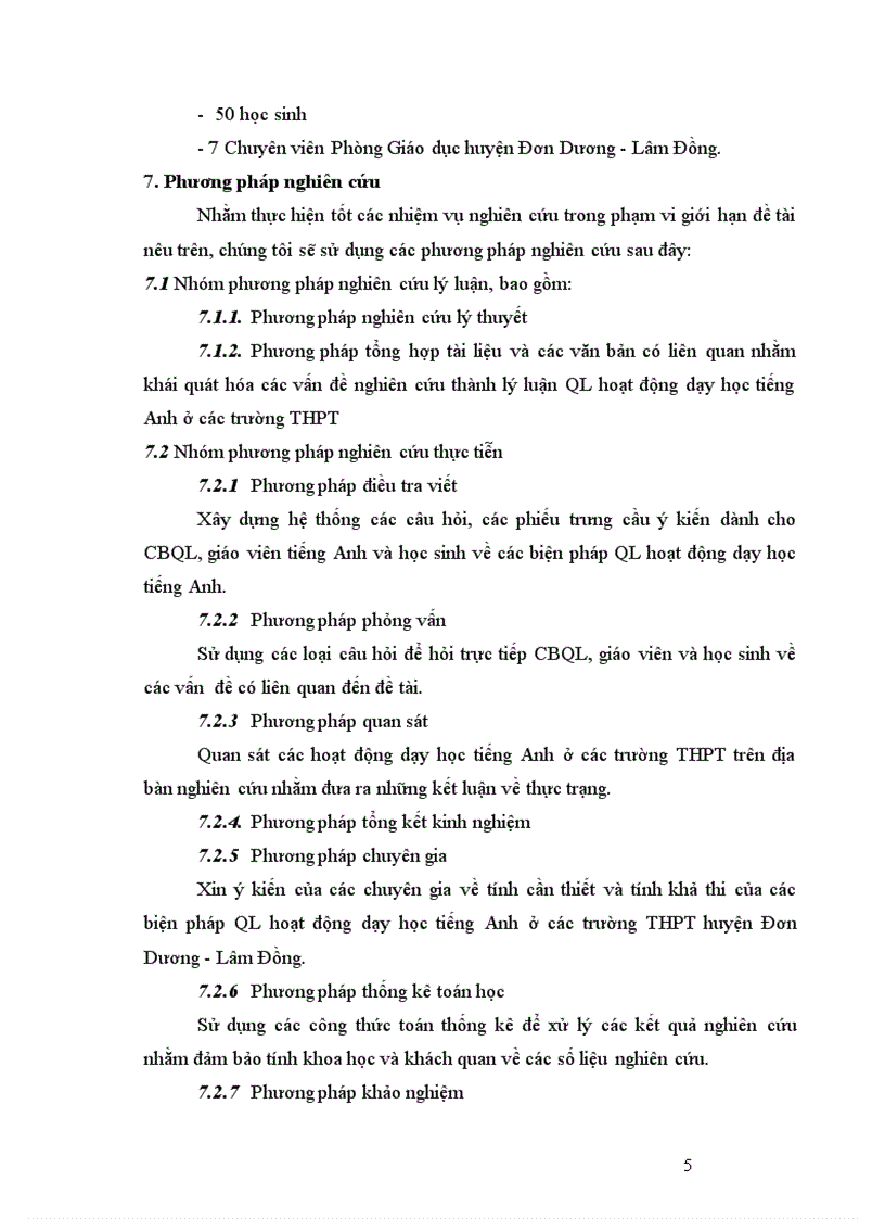 image for page Biện pháp quản lý của hiệu trưởng đối với hoạt động dạy học tiếng Anh ở trường trung học phổ thông huyện Đơn Dương Lâm Đồng 1
