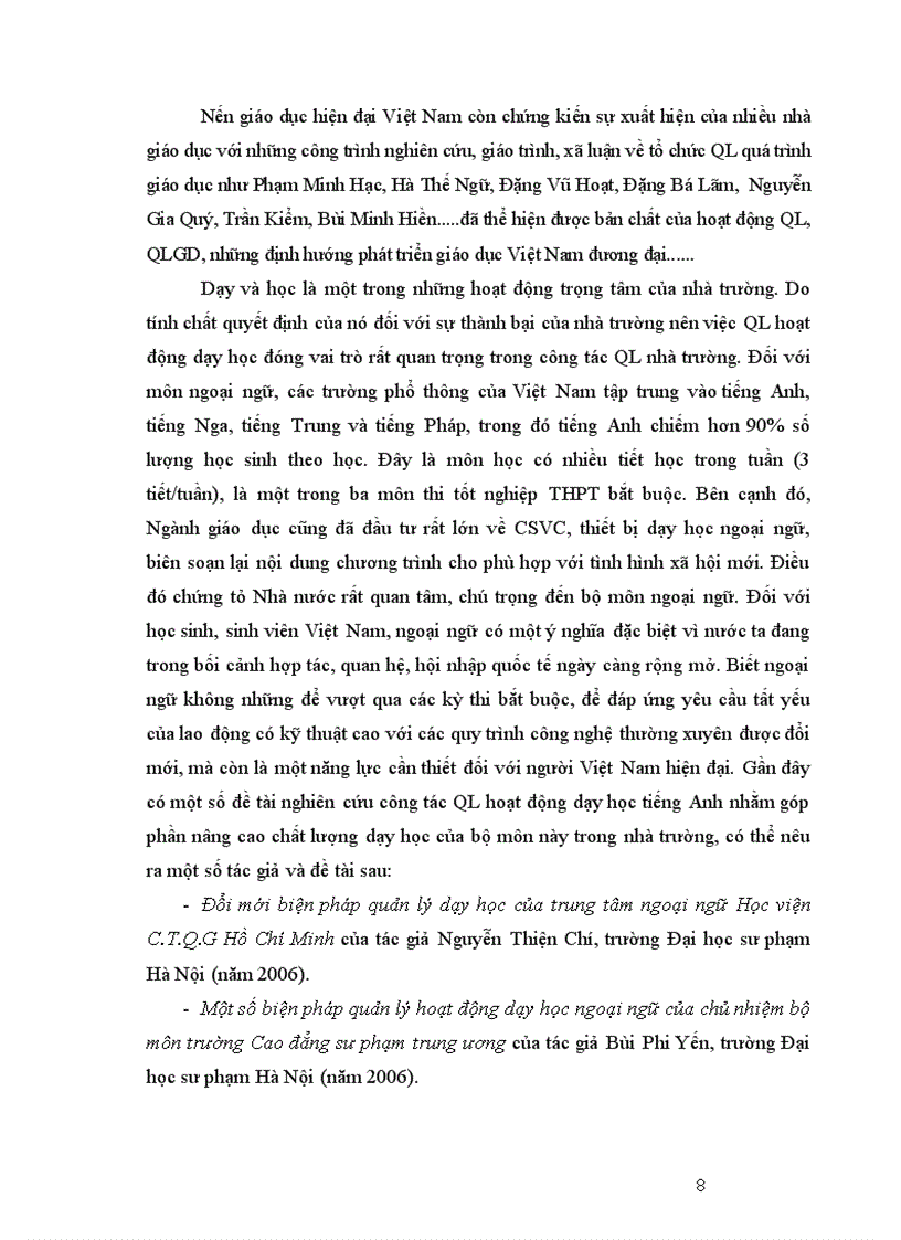 image for page Biện pháp quản lý của hiệu trưởng đối với hoạt động dạy học tiếng Anh ở trường trung học phổ thông huyện Đơn Dương Lâm Đồng 1