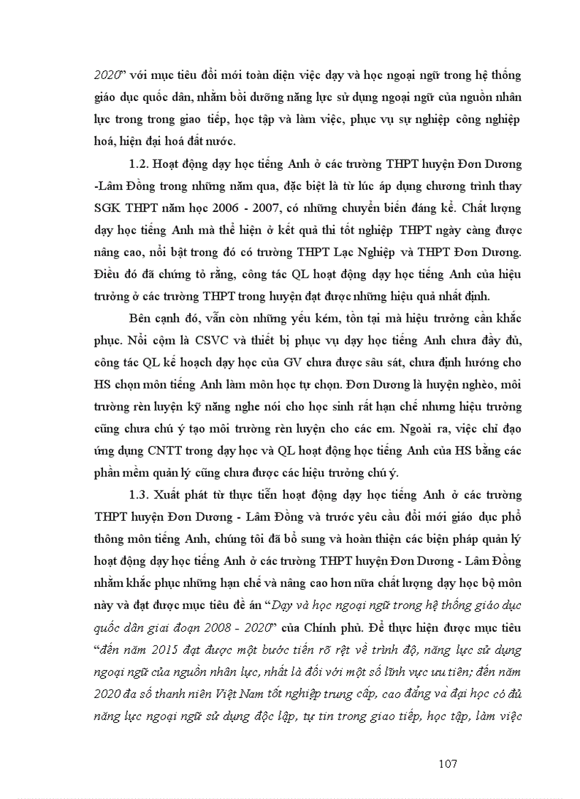 image for page Biện pháp quản lý của hiệu trưởng đối với hoạt động dạy học tiếng Anh ở trường trung học phổ thông huyện Đơn Dương Lâm Đồng 1