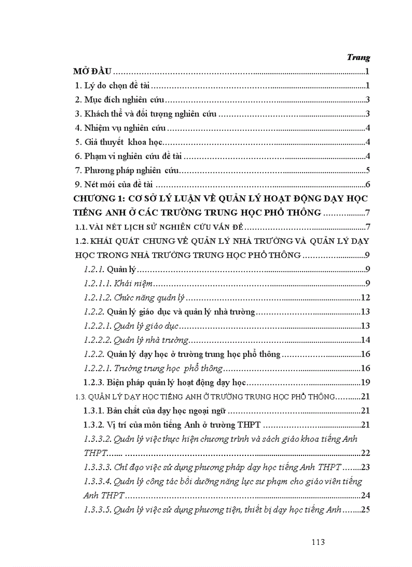 image for page Biện pháp quản lý của hiệu trưởng đối với hoạt động dạy học tiếng Anh ở trường trung học phổ thông huyện Đơn Dương Lâm Đồng 1