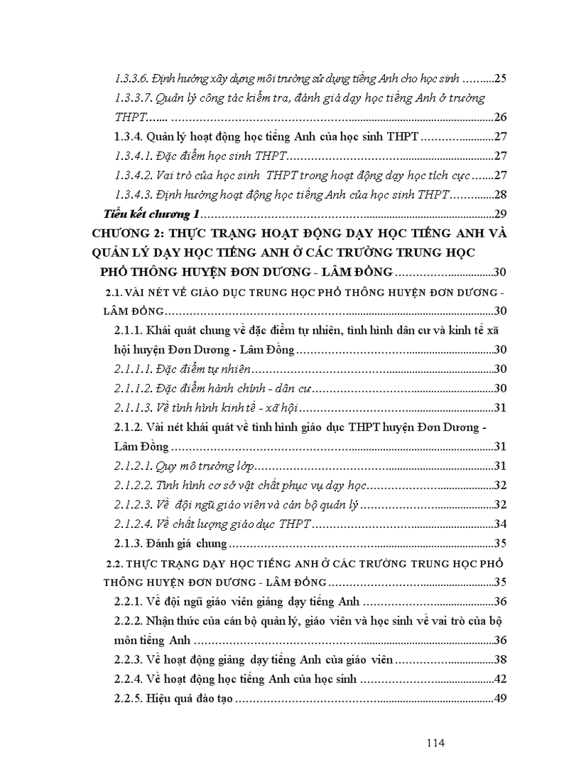 image for page Biện pháp quản lý của hiệu trưởng đối với hoạt động dạy học tiếng Anh ở trường trung học phổ thông huyện Đơn Dương Lâm Đồng 1