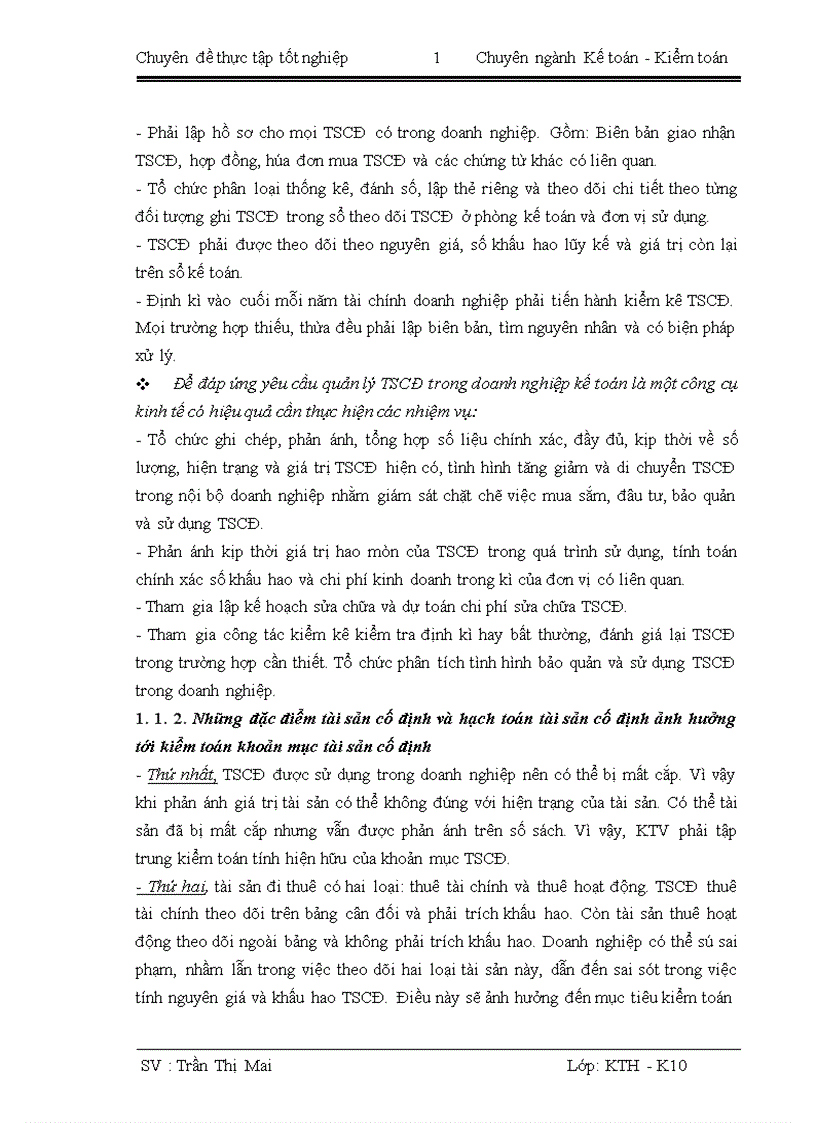 image for page Hoàn thiện quy trình kiểm toán khoản mục tài sản cố định trong kiểm toán báo cáo tài chính do công ty TNHH kiểm toán và định giá Việt Nam thực hiện 1