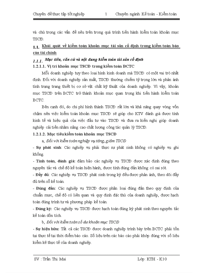 image for page Hoàn thiện quy trình kiểm toán khoản mục tài sản cố định trong kiểm toán báo cáo tài chính do công ty TNHH kiểm toán và định giá Việt Nam thực hiện 1