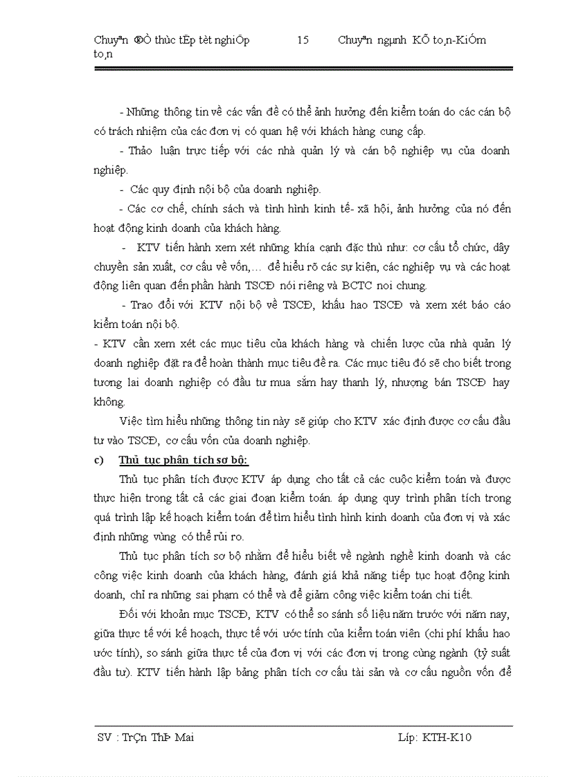 image for page Hoàn thiện quy trình kiểm toán khoản mục tài sản cố định trong kiểm toán báo cáo tài chính do công ty TNHH kiểm toán và định giá Việt Nam thực hiện 1
