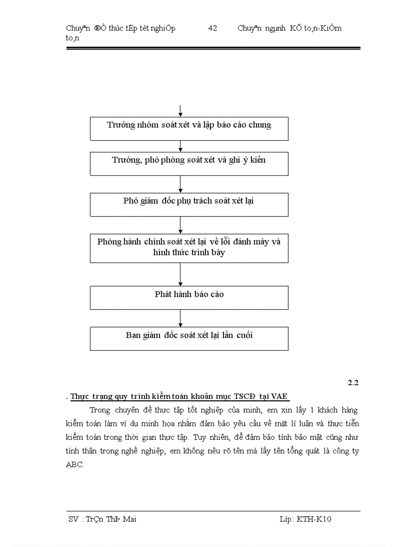 image for page Hoàn thiện quy trình kiểm toán khoản mục tài sản cố định trong kiểm toán báo cáo tài chính do công ty TNHH kiểm toán và định giá Việt Nam thực hiện 1