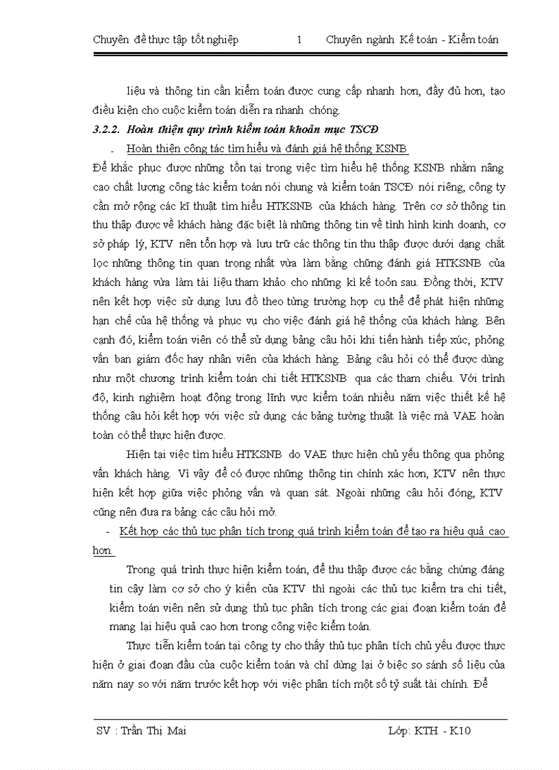image for page Hoàn thiện quy trình kiểm toán khoản mục tài sản cố định trong kiểm toán báo cáo tài chính do công ty TNHH kiểm toán và định giá Việt Nam thực hiện 1