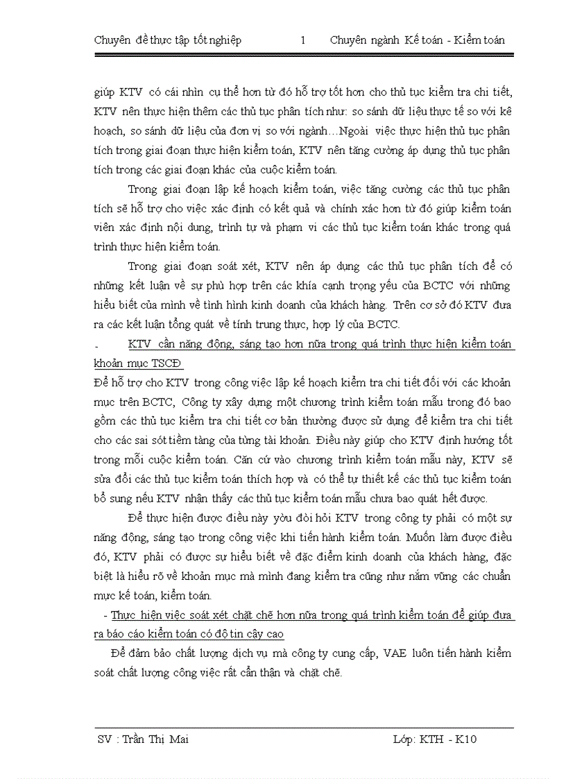 image for page Hoàn thiện quy trình kiểm toán khoản mục tài sản cố định trong kiểm toán báo cáo tài chính do công ty TNHH kiểm toán và định giá Việt Nam thực hiện 1