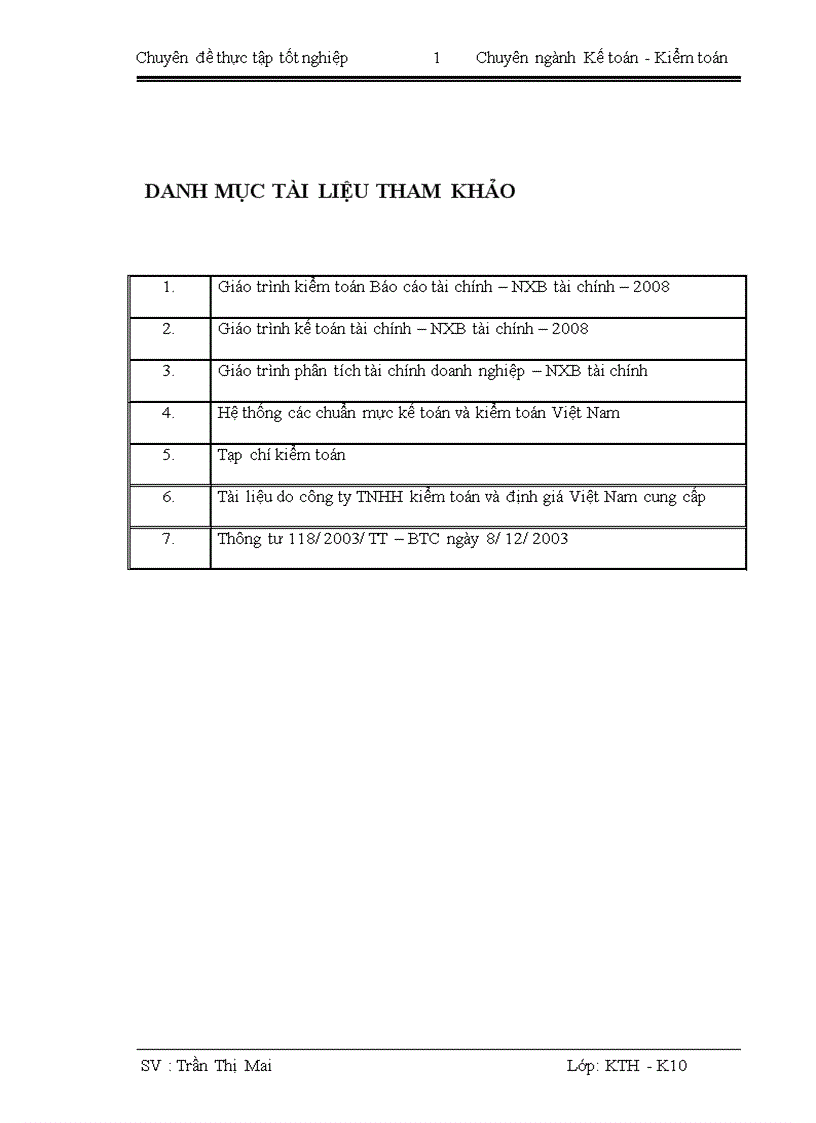 image for page Hoàn thiện quy trình kiểm toán khoản mục tài sản cố định trong kiểm toán báo cáo tài chính do công ty TNHH kiểm toán và định giá Việt Nam thực hiện 1