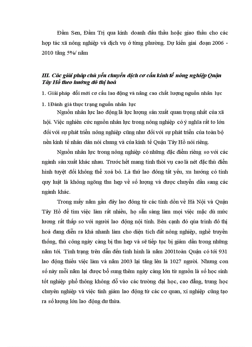 image for page Những định hướng và giải pháp chuyển dịch cơ cấu kinh tế ngành nông nghiệp Quận Tây Hồ theo hướng đô thị hoá