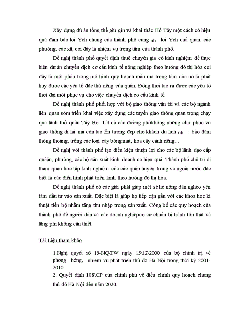 image for page Những định hướng và giải pháp chuyển dịch cơ cấu kinh tế ngành nông nghiệp Quận Tây Hồ theo hướng đô thị hoá