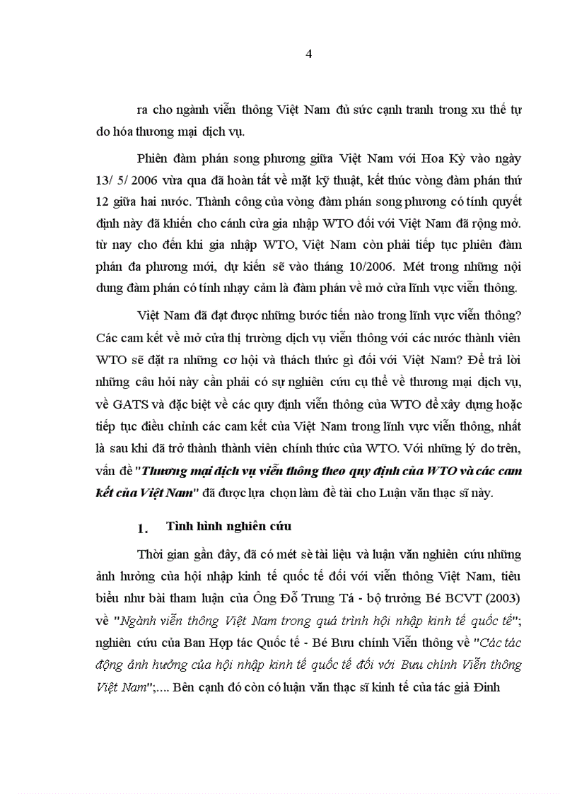 image for page Thương mại dịch vụ trong lĩnh vực viễn thông theo quy định của WTO và các cam kết của Việt Nam 1