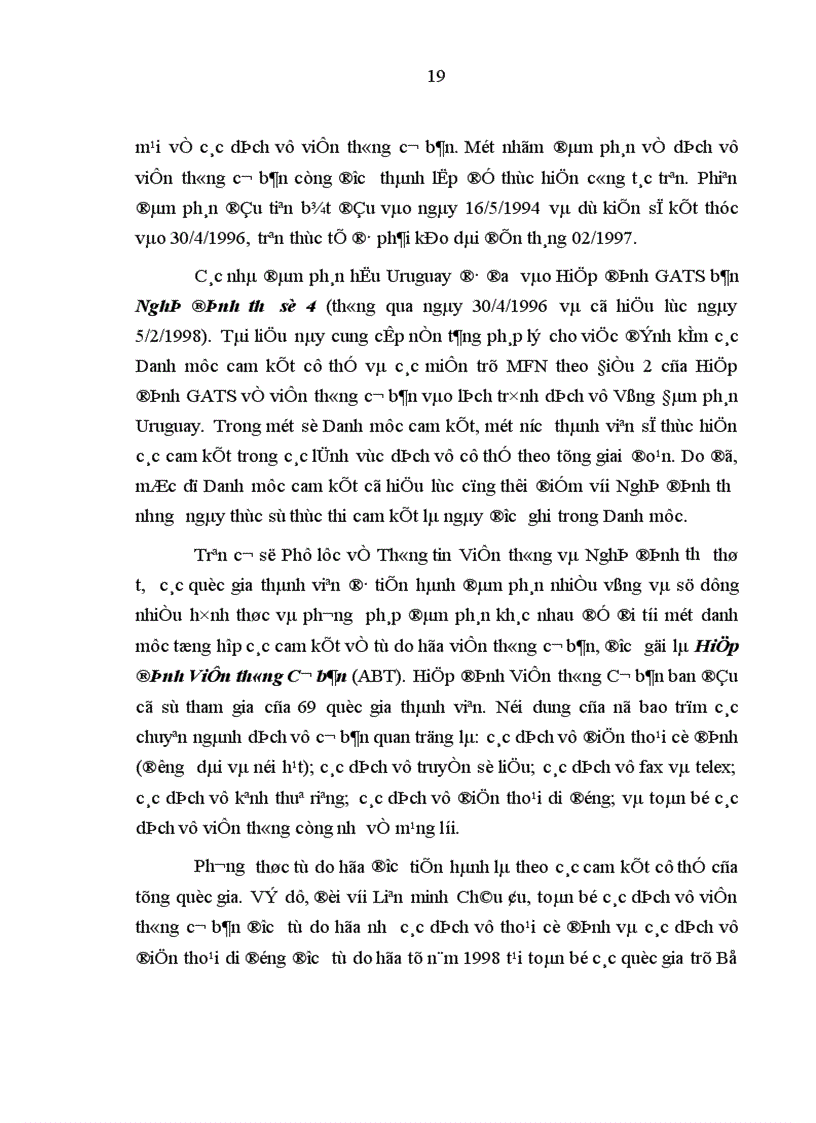 image for page Thương mại dịch vụ trong lĩnh vực viễn thông theo quy định của WTO và các cam kết của Việt Nam 1