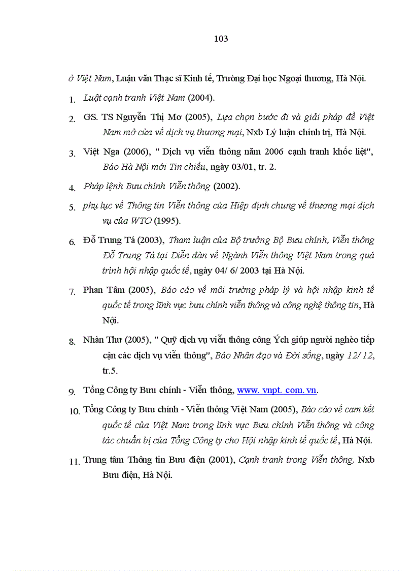 image for page Thương mại dịch vụ trong lĩnh vực viễn thông theo quy định của WTO và các cam kết của Việt Nam 1