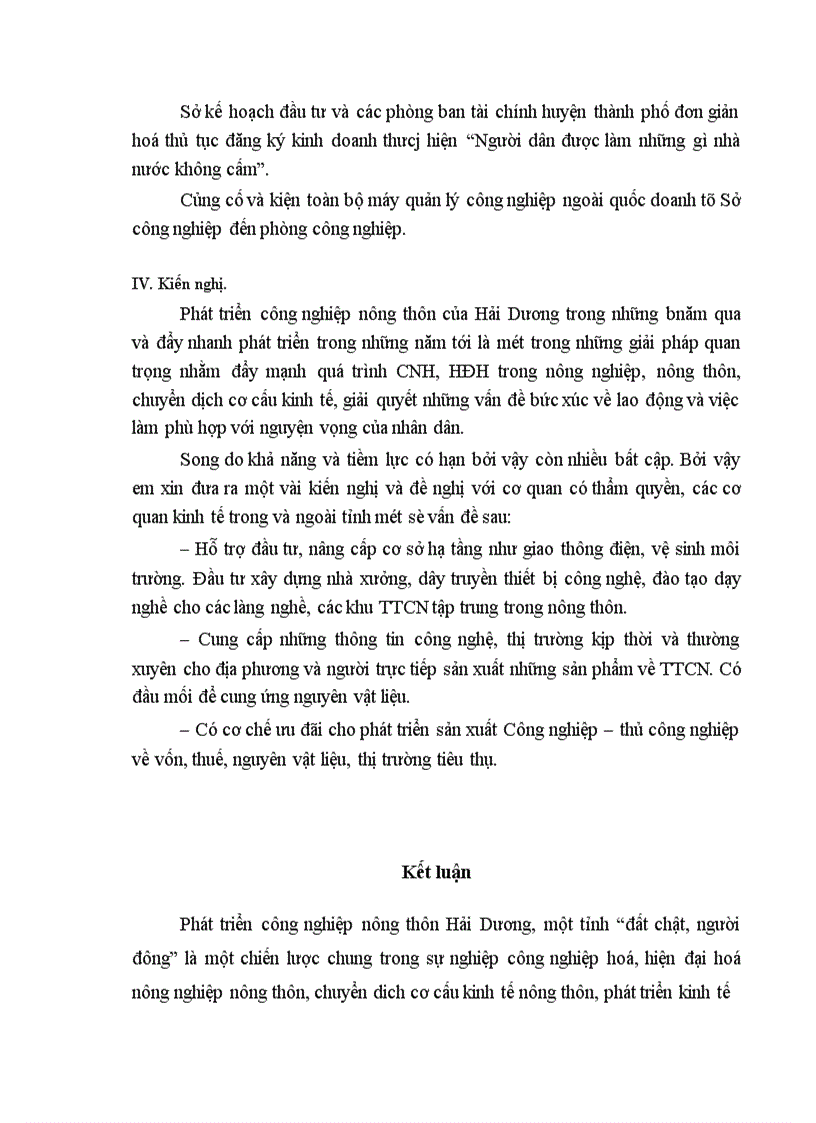 image for page Giải pháp phát triển công nghiệp nông thôn Hải Dương giai đoạn 2001 2010