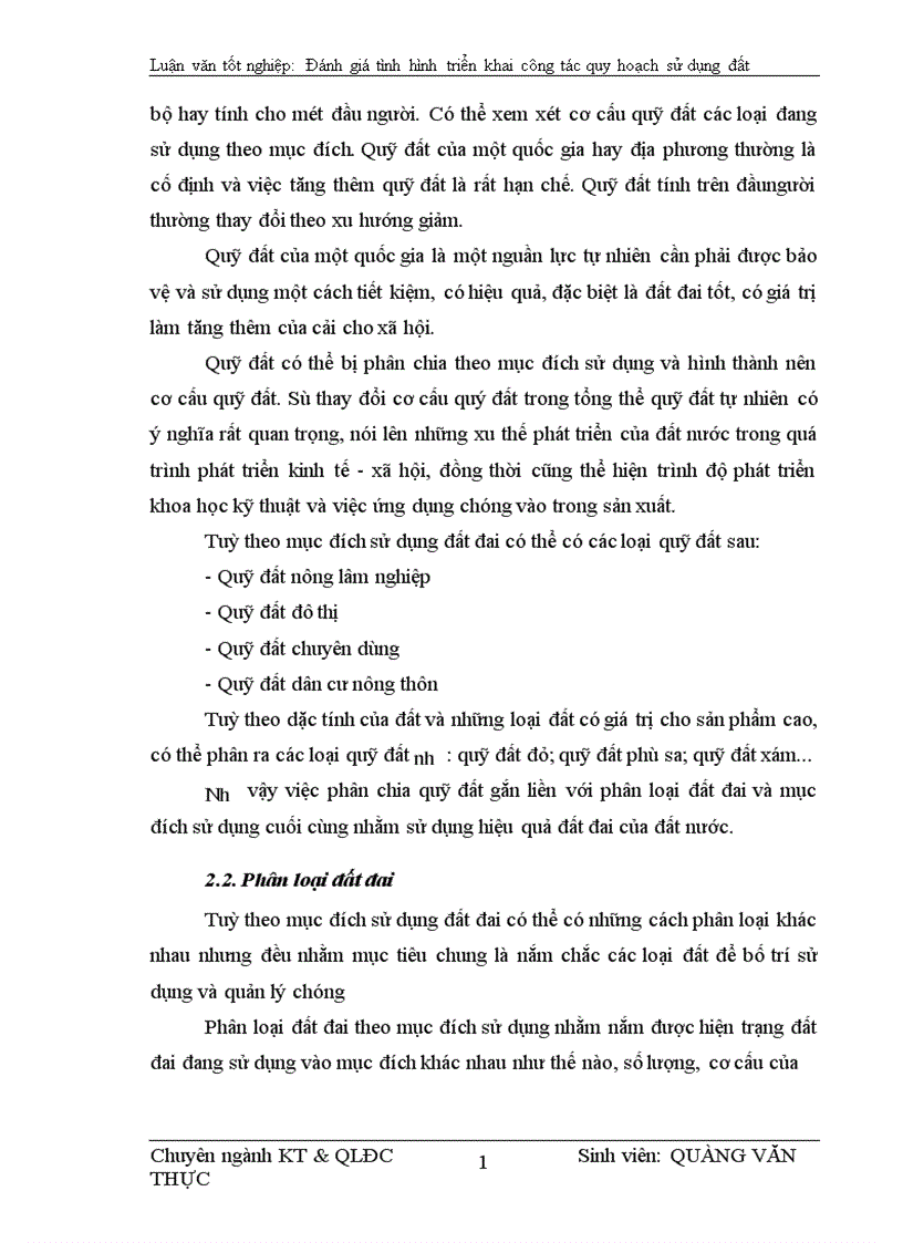 image for page Đánh giá tình hình quy hoạch sử dụng đất đai trên địa bàn thị xã Sơn la 1