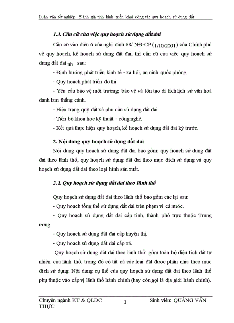 image for page Đánh giá tình hình quy hoạch sử dụng đất đai trên địa bàn thị xã Sơn la 1
