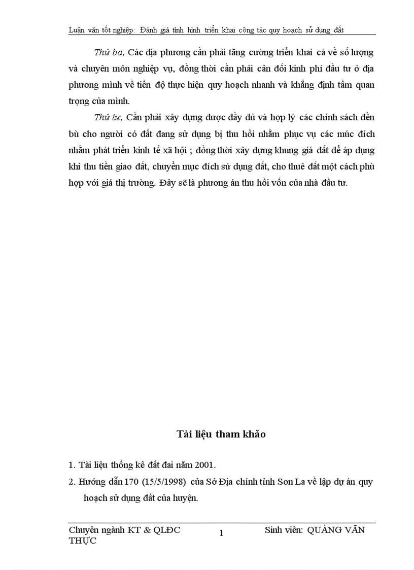 image for page Đánh giá tình hình quy hoạch sử dụng đất đai trên địa bàn thị xã Sơn la 1