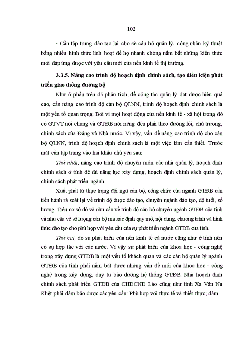 image for page Giải pháp quản lý nhà nước nhằm phát triển giao thông đường bộ ở tỉnh Xa Văn Na Khệt Cộng hoà dân chủ nhân dân Lào