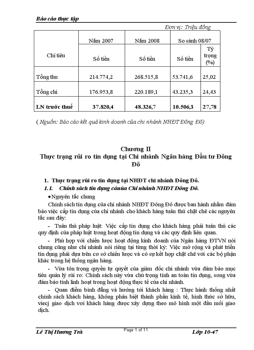 image for page Rủi ro tín dụng và biện pháp hạn chế rủi ro tín dụng tại Ngân hàng Đầu tư và Phát triển Việt Nam chi nhánh Đông Đô