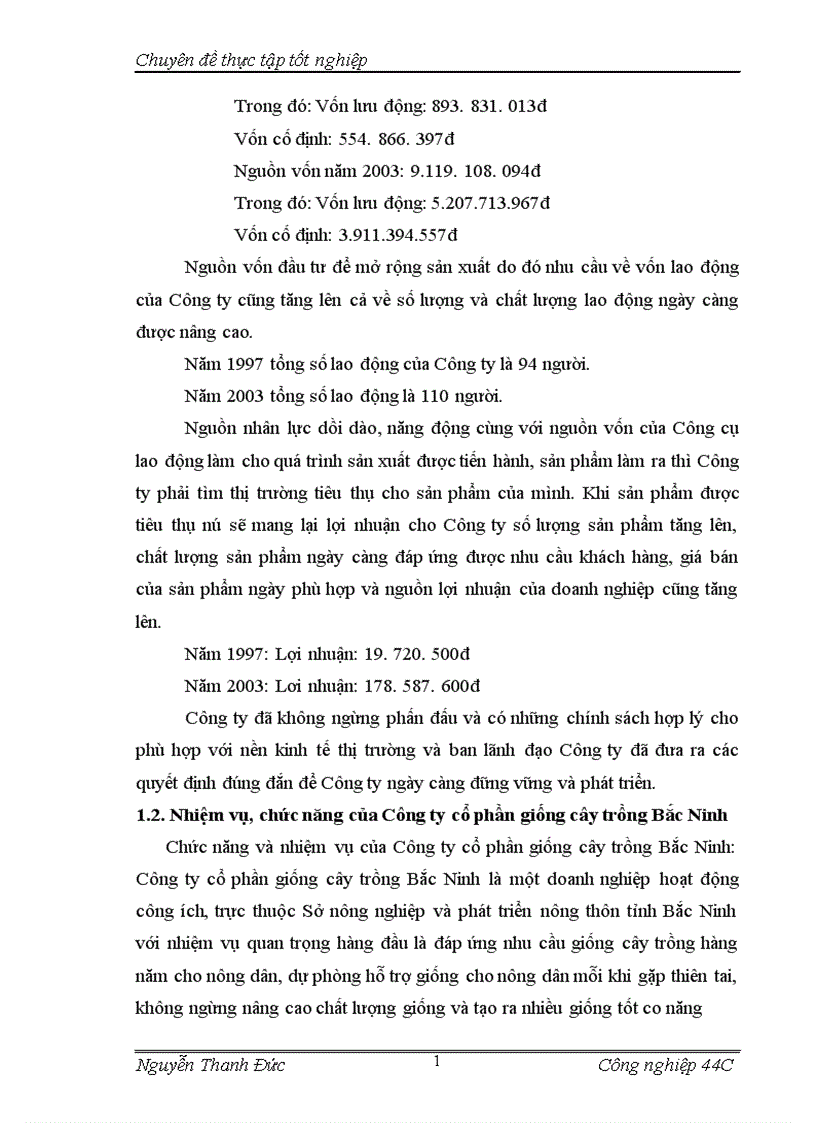 image for page Nâng cao hiệu quả sử dụng vốn lưu động tại Công ty cổ phần giống cây trồng Bắc Ninh