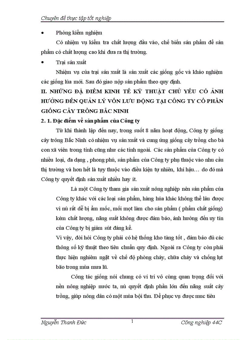 image for page Nâng cao hiệu quả sử dụng vốn lưu động tại Công ty cổ phần giống cây trồng Bắc Ninh