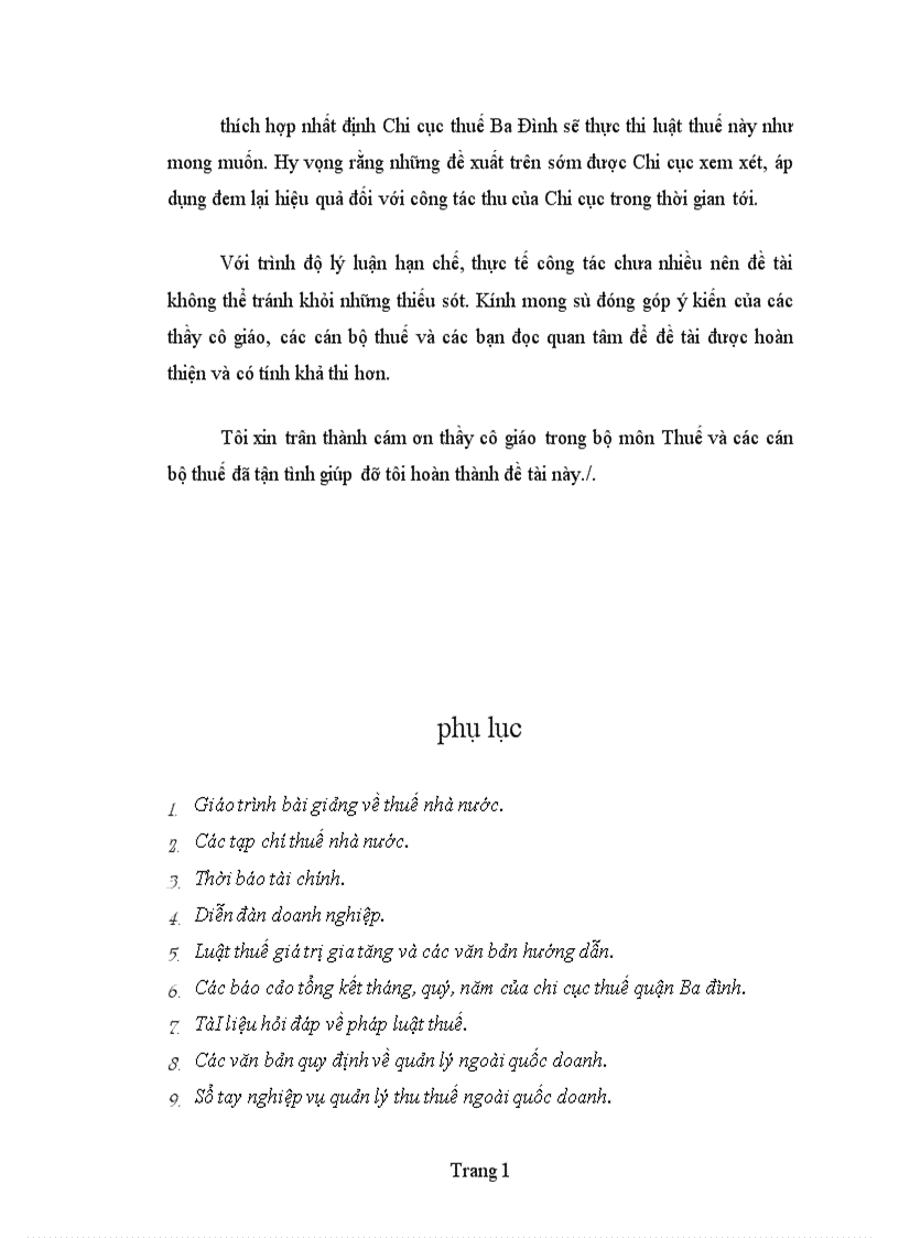 image for page Bàn về công tác quản lí thu thuế giá trị gia tăng ở khu vực kinh tế cá thể trên địa bàn quận Ba đình 1