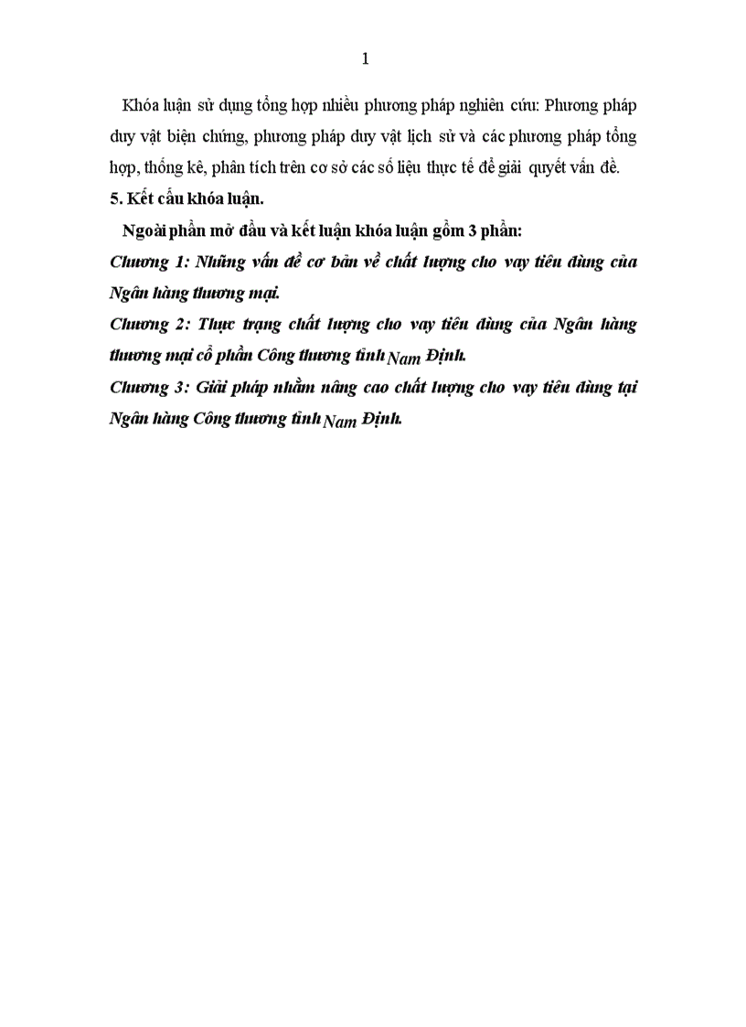 image for page Nâng cao chất lượng cho vay tiêu dùng tại Ngân hàng Công Thương tỉnh Nam Định