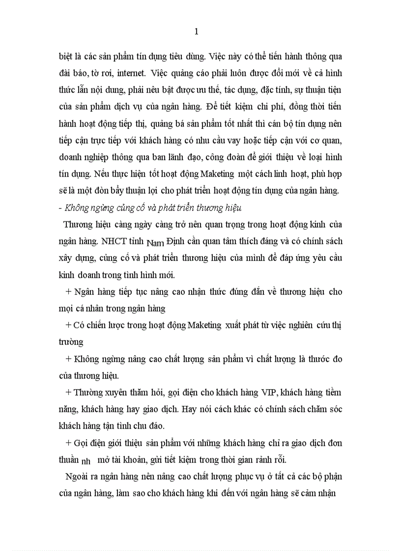 image for page Nâng cao chất lượng cho vay tiêu dùng tại Ngân hàng Công Thương tỉnh Nam Định