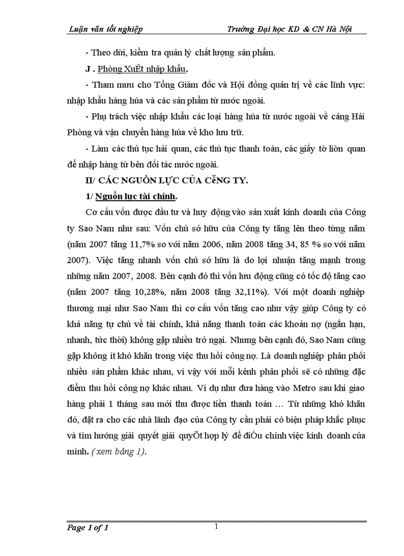 image for page Quản lý hệ thống kênh phân phối của Công ty Cổ phần Quốc tế Sao Nam