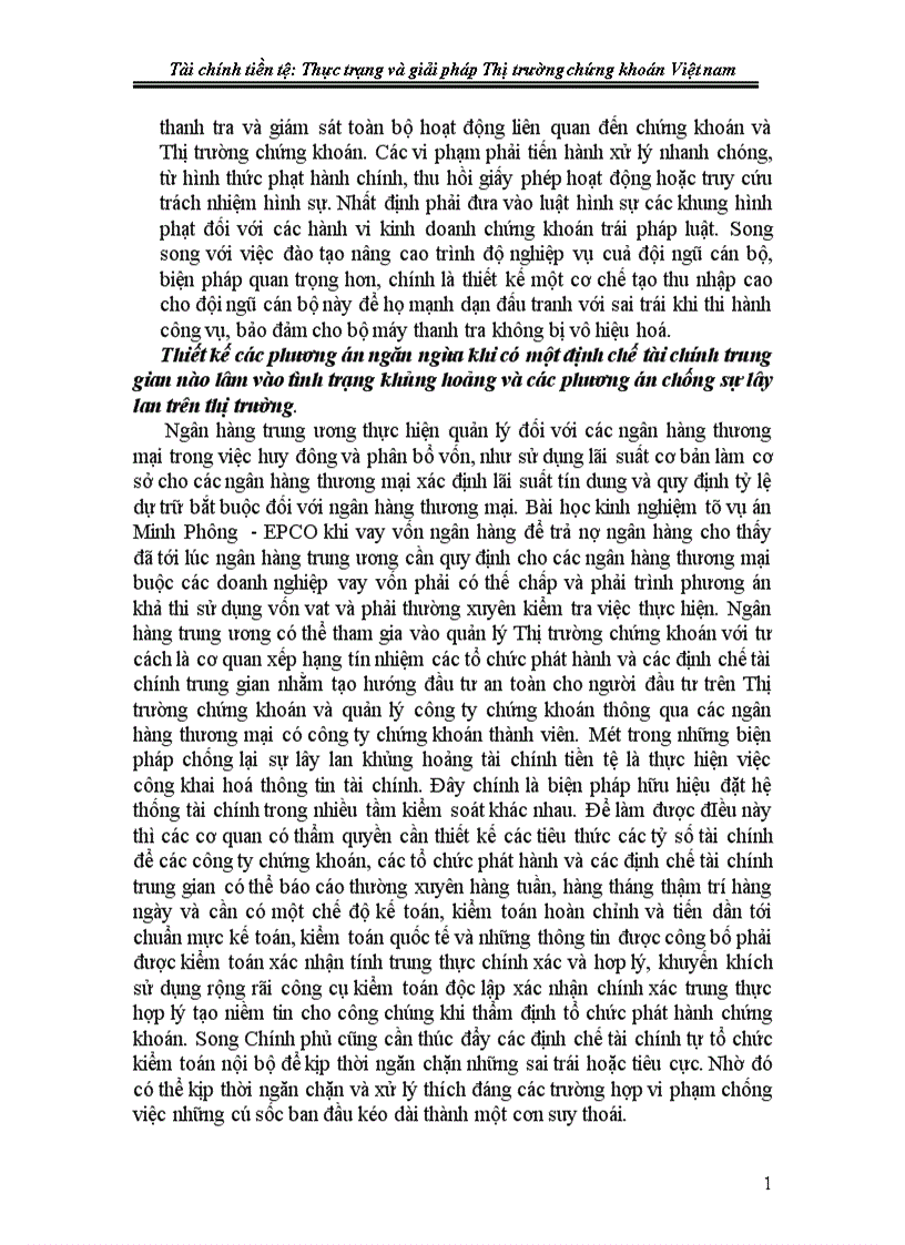 image for page Thực trạng và giải pháp Thị trường chứng khoán Việt nam 1