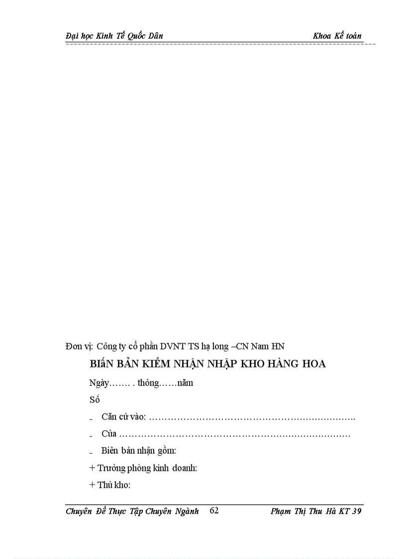 image for page Hoàn thiện kế toán Tiêu thụ sản phẩm và xác định kết quả tiêu thụ sản phẩm tại Công ty cổ phần dịch vụ nuôi trồng thủy sản Hạ Long Chi nhánh Nam Hà Nội 1