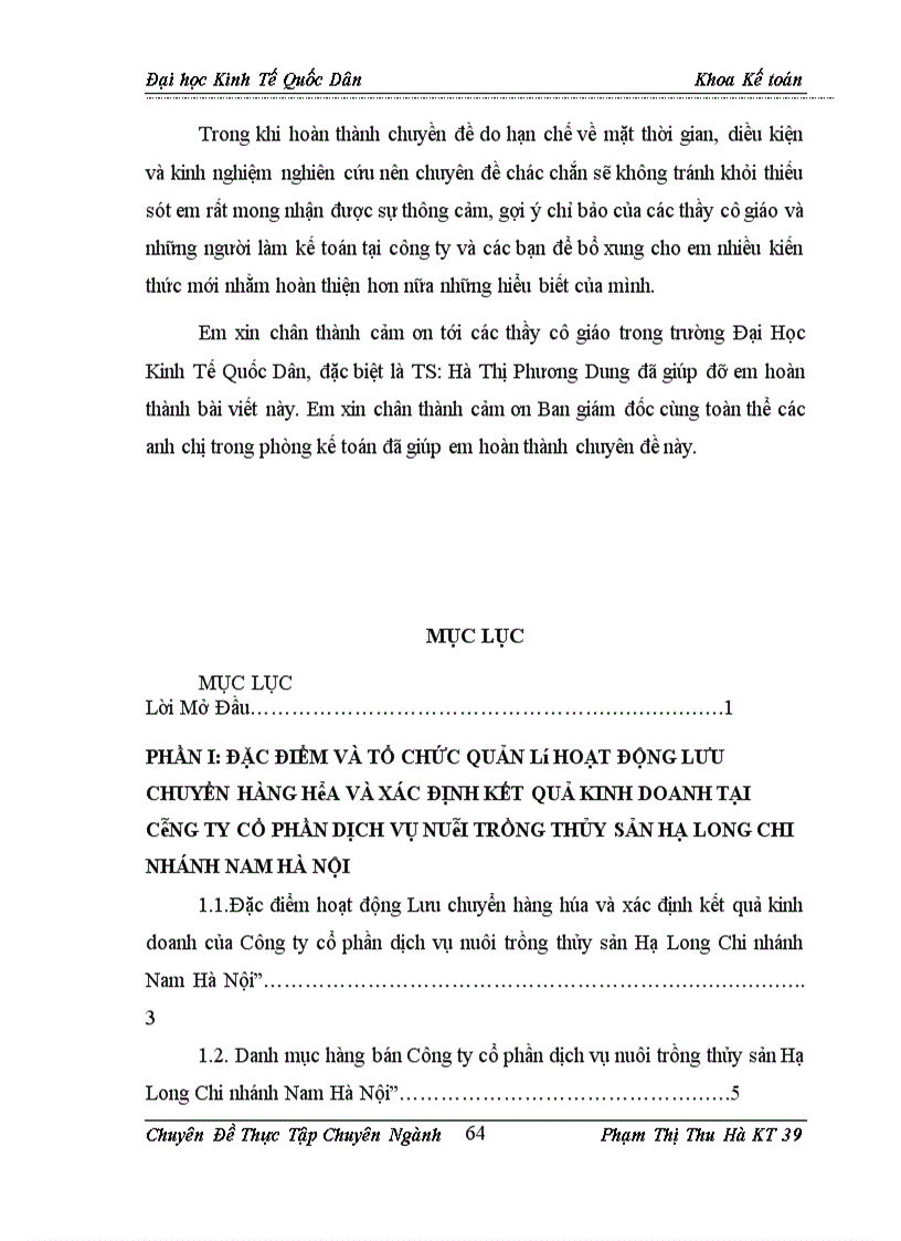 image for page Hoàn thiện kế toán Tiêu thụ sản phẩm và xác định kết quả tiêu thụ sản phẩm tại Công ty cổ phần dịch vụ nuôi trồng thủy sản Hạ Long Chi nhánh Nam Hà Nội 1