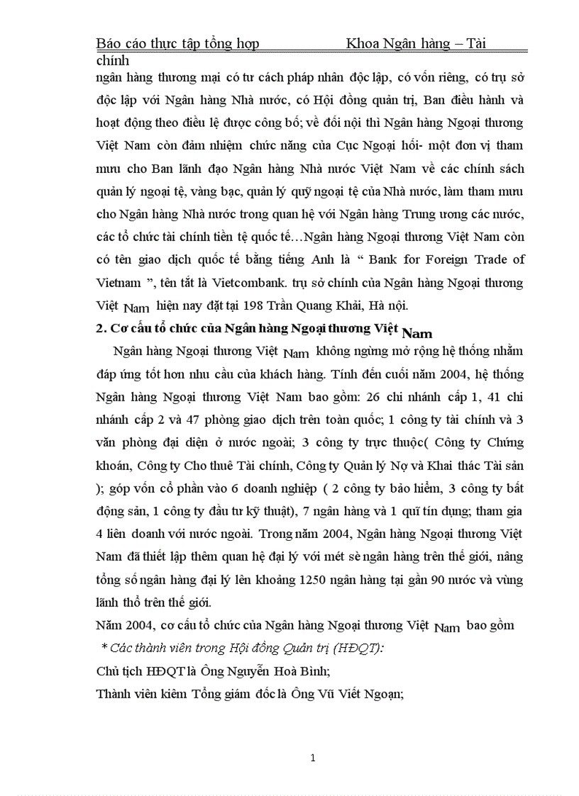 image for page Những thành tựu đã đạt được trong thời gian qua và phương hướng phát triển trong thời gian tới của Ngân hàng Ngoại thương Việt Nam