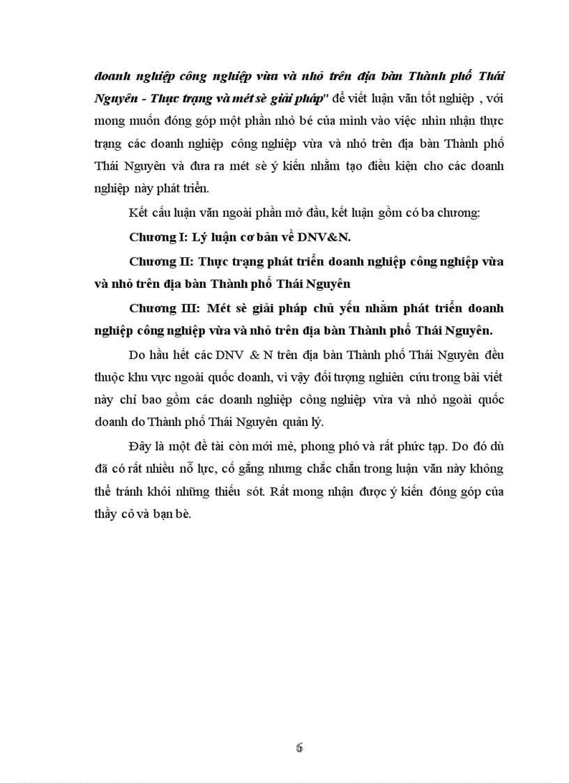 image for page Phát triển doanh nghiệp công nghiệp vừa và nhỏ trên địa bàn Thành phố Thái Nguyên Thực trạng và một số giải pháp 1