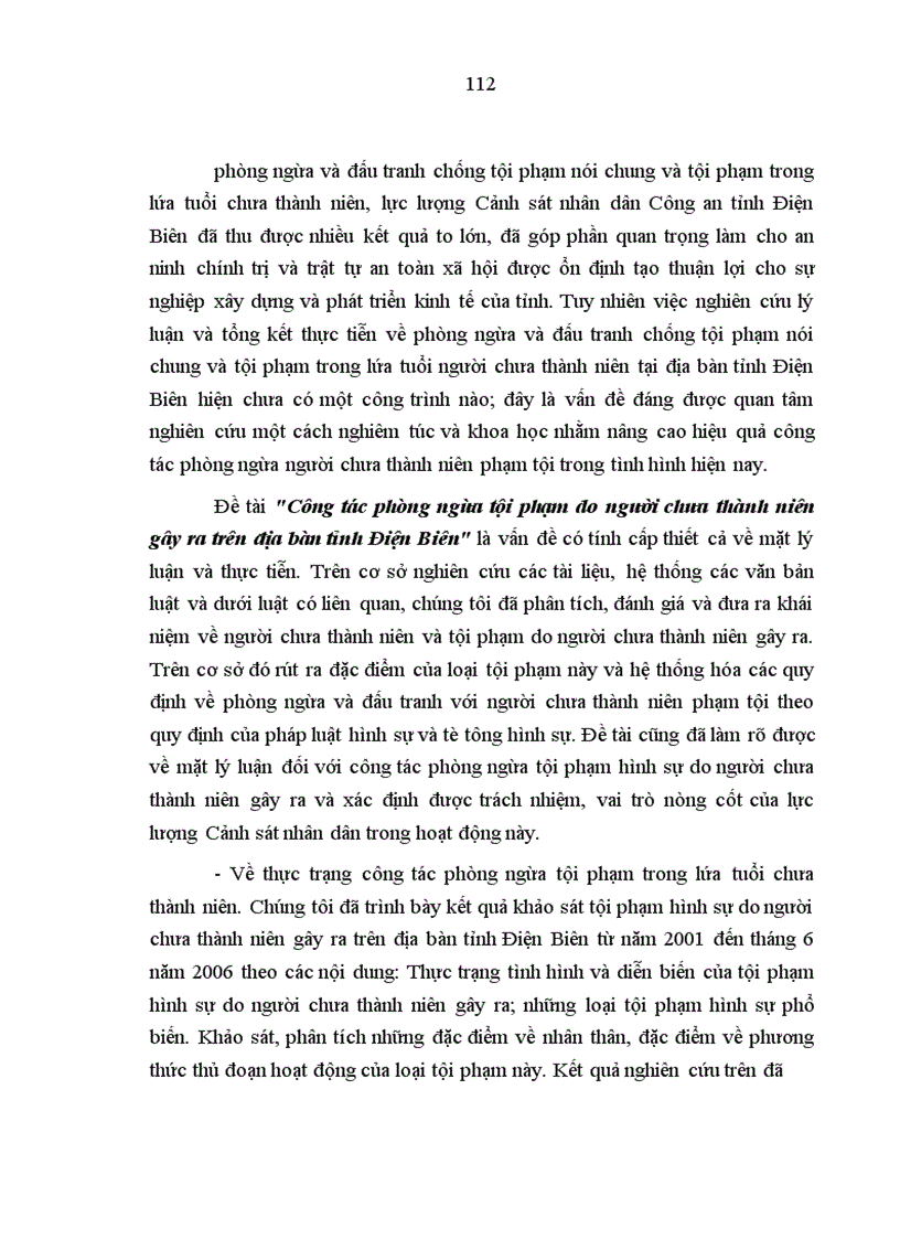 image for page Công tác phòng ngừa tội phạm do người chưa thành niên gây ra trên địa bàn tỉnh Điện Biên