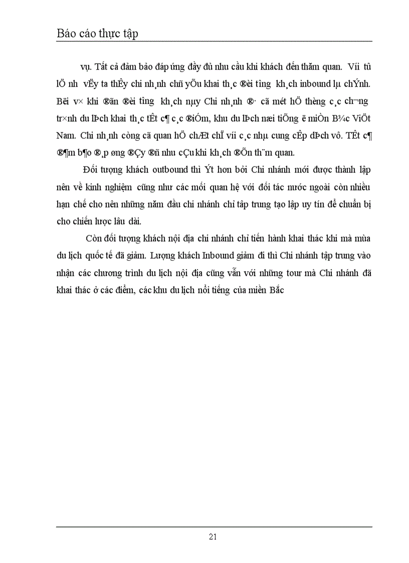 image for page Phân tích đánh gía thực trạng sản xuất kinh doanh của Công ty Du Lịch Hương Giang