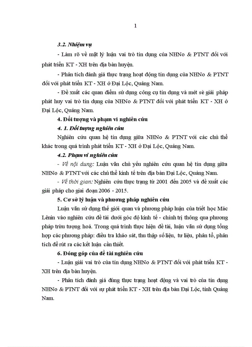 image for page Tín dụng của Ngân hàng Nông nghiệp và phát triển nông thôn đối với phát triển kinh tế xã hội ở Đại Lộc Quảng Nam 1