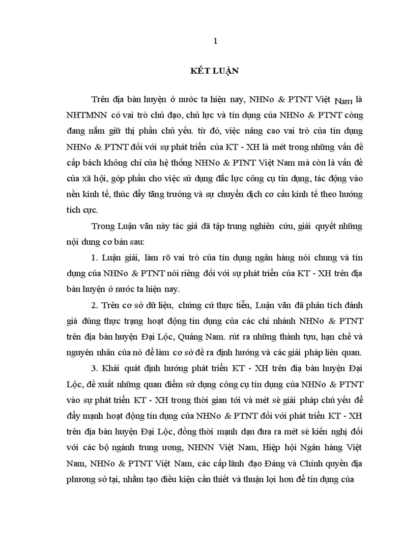 image for page Tín dụng của Ngân hàng Nông nghiệp và phát triển nông thôn đối với phát triển kinh tế xã hội ở Đại Lộc Quảng Nam 1
