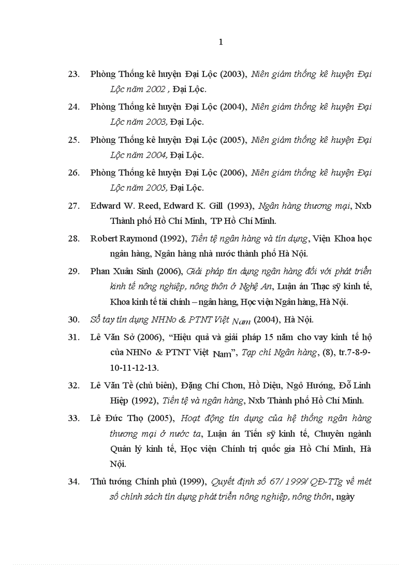 image for page Tín dụng của Ngân hàng Nông nghiệp và phát triển nông thôn đối với phát triển kinh tế xã hội ở Đại Lộc Quảng Nam 1
