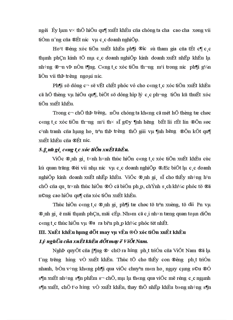 image for page Tăng cường công tác xúc tiến xuất khẩu hàng dệt may của Việt Nam 1