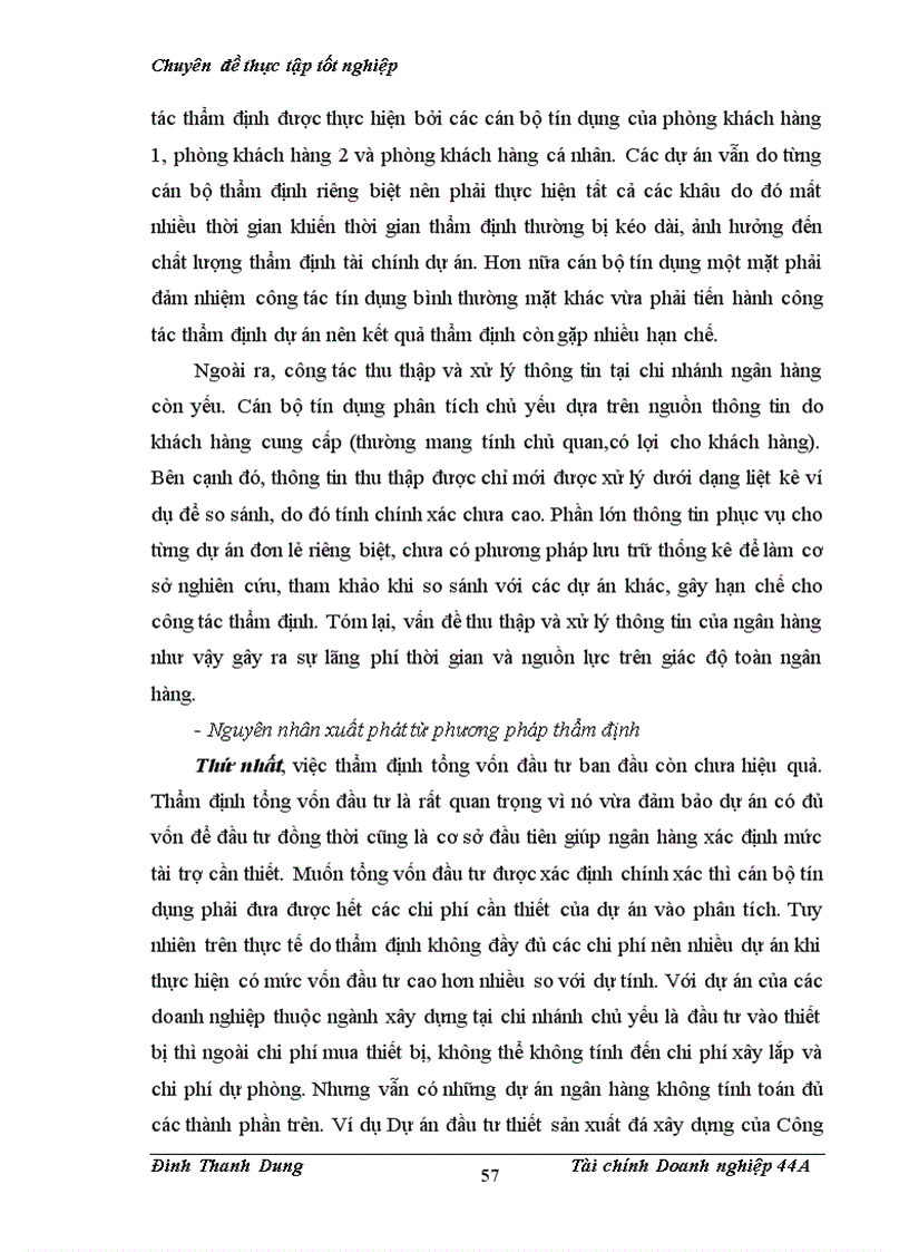 image for page Nâng cao chất lượng thẩm định tài chính dự án trong cho vay tại chi nhánh ngân hàng Công thương Ba Đình đối với các doanh nghiệp ngành xây dựng 1