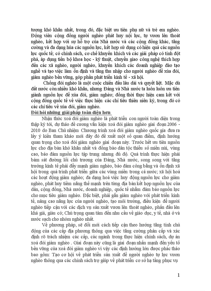 image for page Vấn đề xoá đói giảm nghèo ở nước ta hiện nay 1