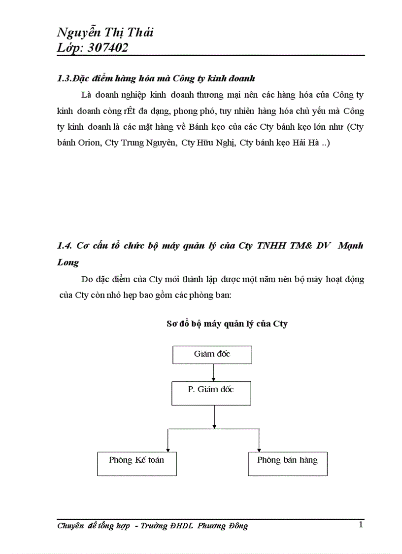 image for page Tổ chức công tác kế toán bán hàng và xác định kết quả kinh doanh kinh doanh tại Công ty TNHH TM DV Mạnh Long 1