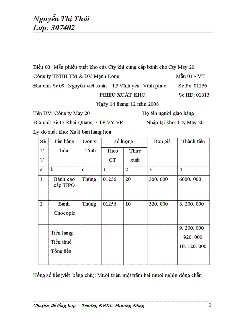 image for page Tổ chức công tác kế toán bán hàng và xác định kết quả kinh doanh kinh doanh tại Công ty TNHH TM DV Mạnh Long 1