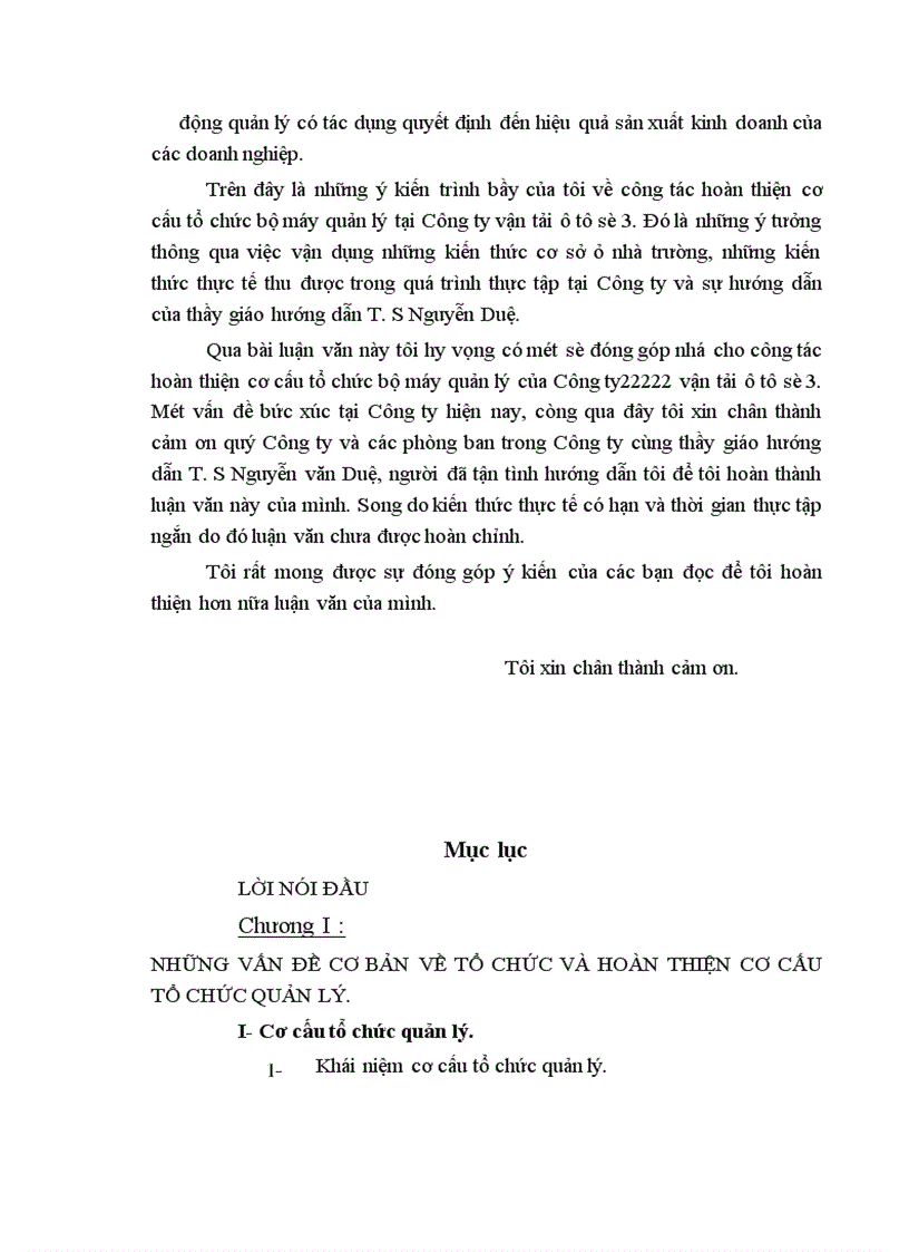 image for page Một số giải pháp nhằm hoàn thiện bộ máy tổ chức bộ máy quản lý tại Công ty vận tải ô tô số 3 1