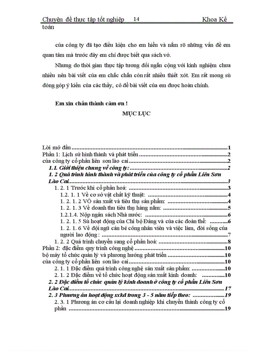 image for page Đặc điểm tổ chức công tác kế toán các phần hành kế toán chủ yếu tại Công ty Cổ Phần Liên Sơn Lào Cai 1